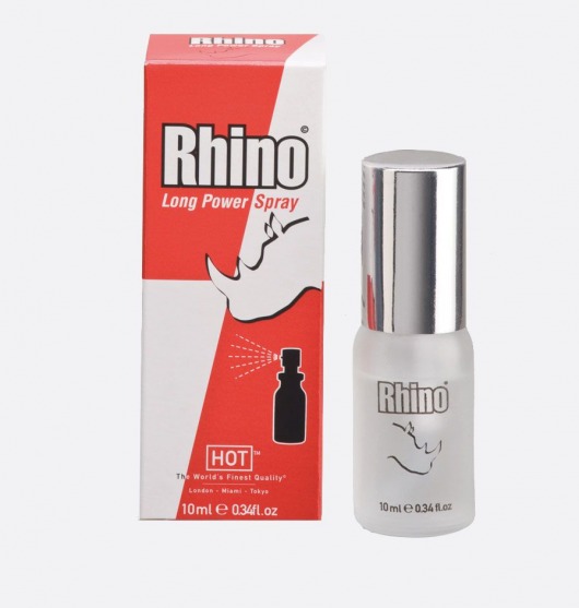 Пролонгирующий спрей для мужчин Rhino - 10 мл. - HOT - купить с доставкой в Ельце