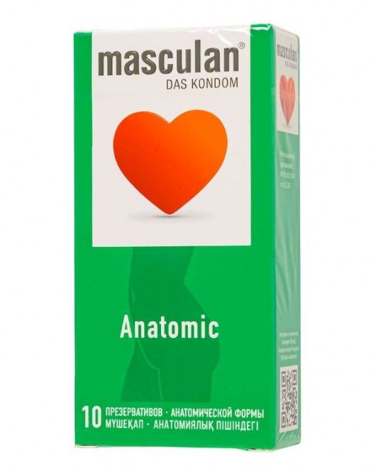 Презервативы анатомической формы Masculan Anatomic - 10 шт. - Masculan - купить с доставкой в Ельце
