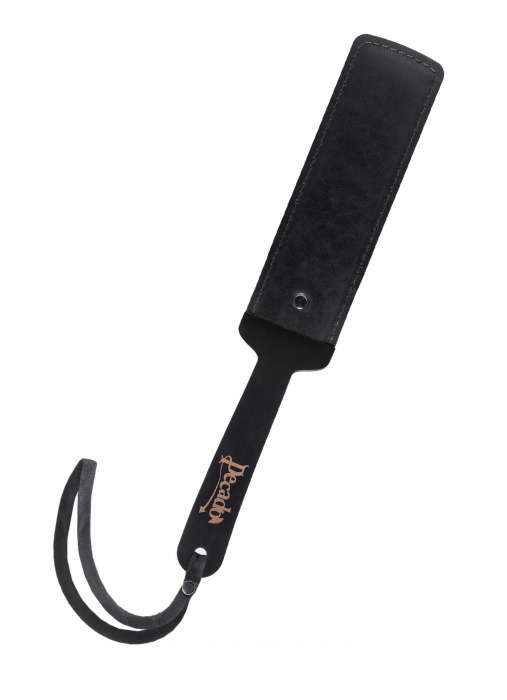 Черный кожаный пэддл - 37 см. - Pecado - купить с доставкой в Ельце