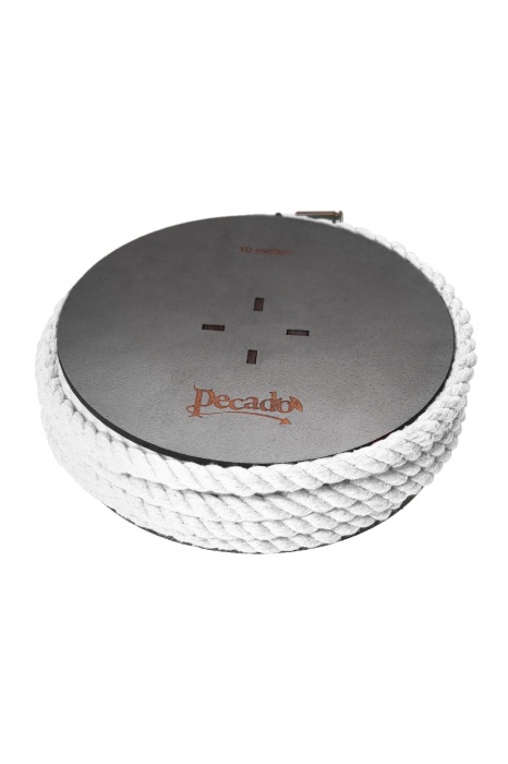 Белая веревка для шибари на катушке - 10 м. - Pecado - купить с доставкой в Ельце