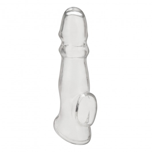 Прозрачная насадка для пениса Girthy Penis Enhancing Sleeve Extension - 17,1 см. - BlueLine - в Ельце купить с доставкой