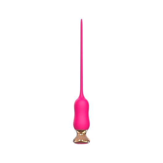 Розовый тонкий стимулятор Nipple Vibrator - 23 см. - I-MOON - купить с доставкой в Ельце