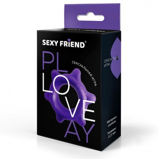 Фиолетовое эрекционное кольцо с шипиками - 1137 - в Ельце купить с доставкой