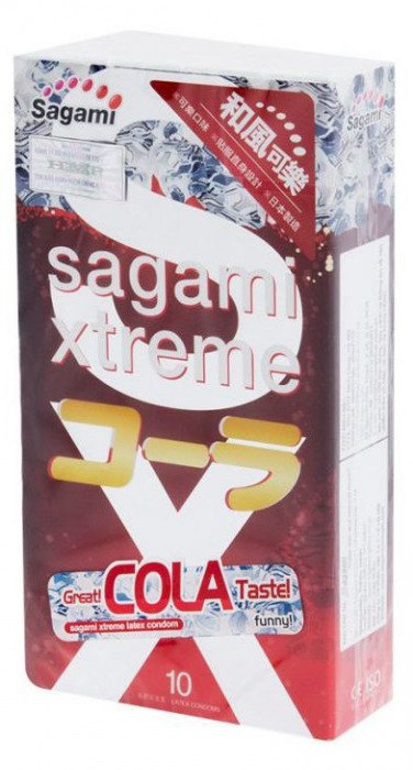 Ароматизированные презервативы Sagami Xtreme COLA - 10 шт. - Sagami - купить с доставкой в Ельце