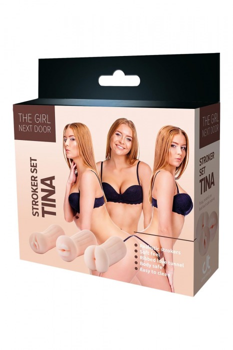 Набор из 3 мастурбаторов The Girl Next Door Tina - Dream Toys - в Ельце купить с доставкой