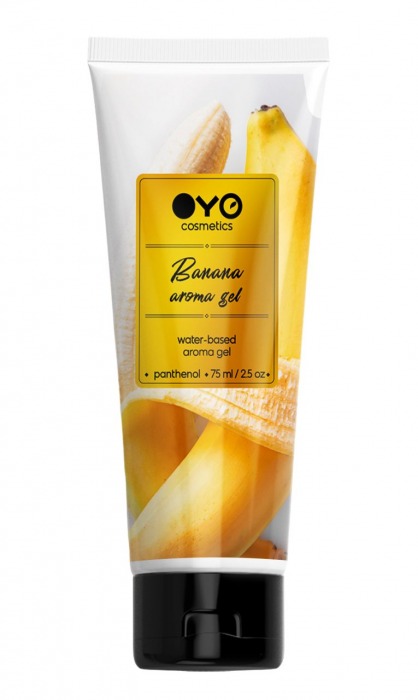 Лубрикант на водной основе OYO Aroma Gel Banana с ароматом банана - 75 мл. - OYO - купить с доставкой в Ельце