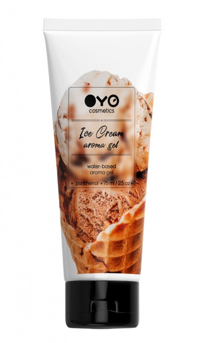 Лубрикант на водной основе OYO Aroma Gel Ice Cream с ароматом пломбира - 75 мл. - OYO - купить с доставкой в Ельце
