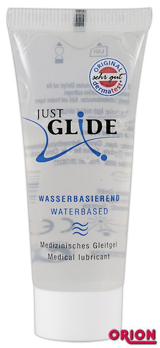 Вагинальная смазка на водной основе JUSTGLIDE - 20 мл. - Orion - купить с доставкой в Ельце
