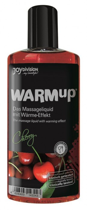 Разогревающее масло WARMup Cherry - 150 мл. - Joy Division - купить с доставкой в Ельце