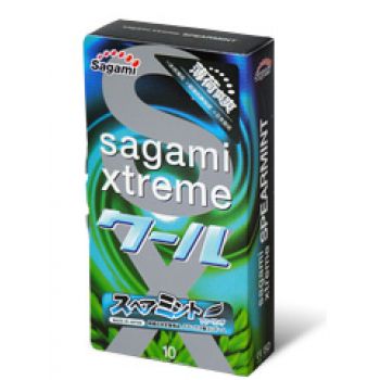 Презервативы Sagami Xtreme Mint с ароматом мяты - 10 шт. - Sagami - купить с доставкой в Ельце