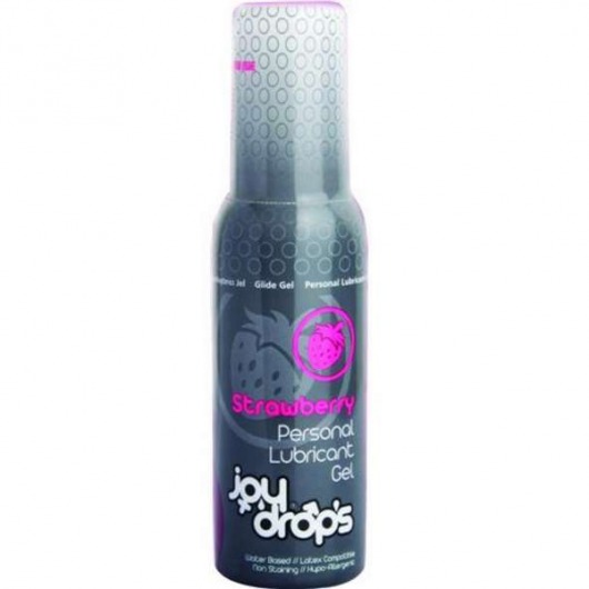 Смазка на водной основе со вкусом клубники JoyDrops Strawberry - 100 мл. - JoyDrops - купить с доставкой в Ельце
