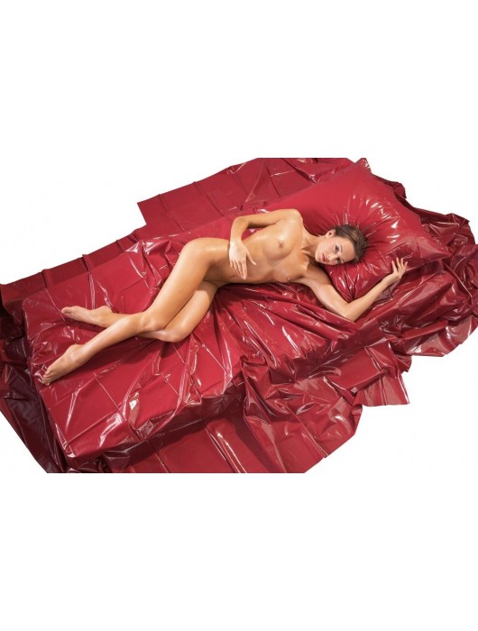 Виниловая простынь цвета бордо - Orion - купить с доставкой в Ельце