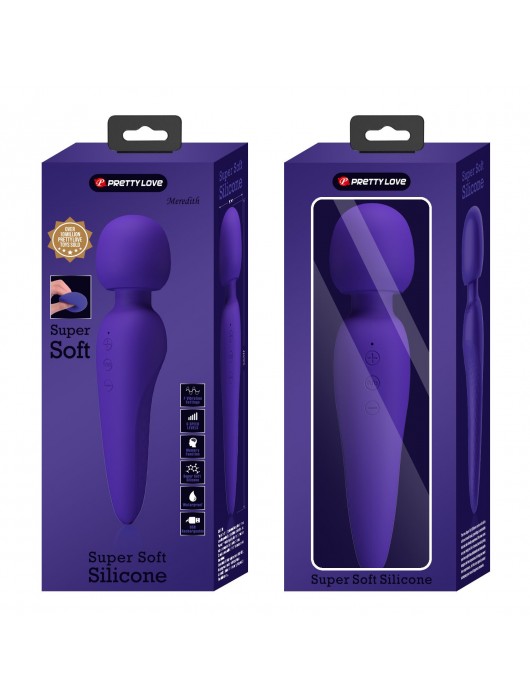 Фиолетовый wand-вибратор Meredith - Baile