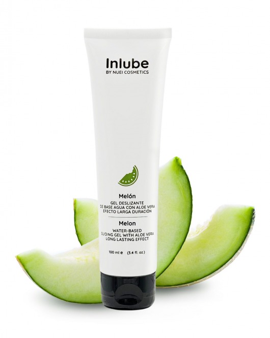 Лубрикант на водной основе Nuei Inlube с алоэ вера и ароматом дыни - 100 мл. - Nuei cosmetics - купить с доставкой в Ельце