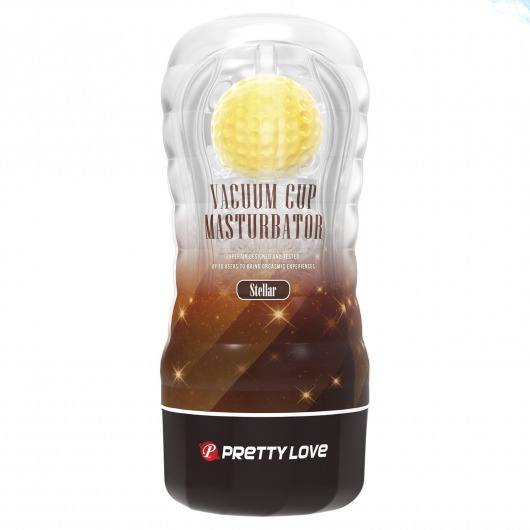 Прозрачный текстурированный мастурбатор Vacuum Cup Masturbator Stellar - Baile - в Ельце купить с доставкой