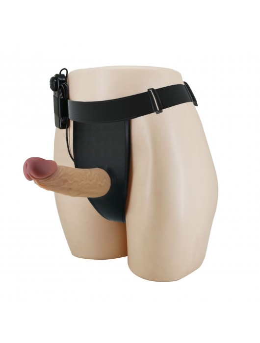 Полый вибрострапон на регулируемых трусиках Draven - 17,5 см. - Baile - купить с доставкой в Ельце