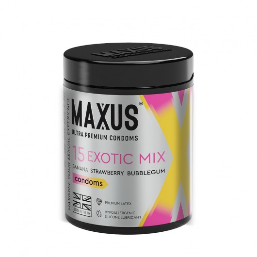 Цветные ароматизированные презервативы MAXUS Exotic Mix - 15 шт. - Maxus - купить с доставкой в Ельце