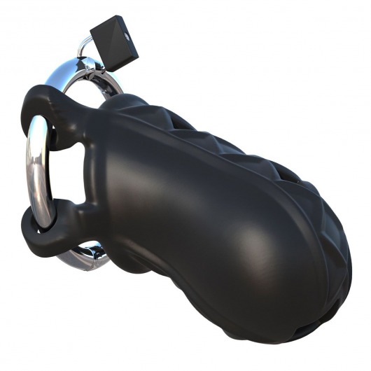 Черный замок верности Extreme Silicone Cock Blocker - Pipedream - купить с доставкой в Ельце