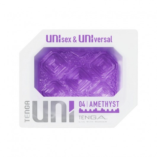 Фиолетовый мастурбатор-стимулятор Tenga Uni Amethyst - Tenga - в Ельце купить с доставкой
