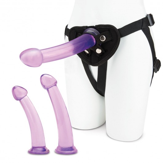 Тренировочный набор с тремя насадками Pegging Training Set - Lux Fetish - купить с доставкой в Ельце