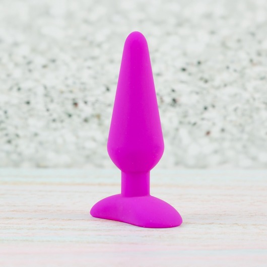 Лиловая анальная пробка Unicorn S - 9,5 см. - HOT planet