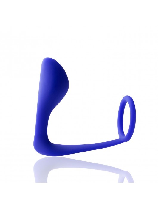 Синее эрекционное кольцо c анальным стимулятором Satyr - HOT planet - в Ельце купить с доставкой