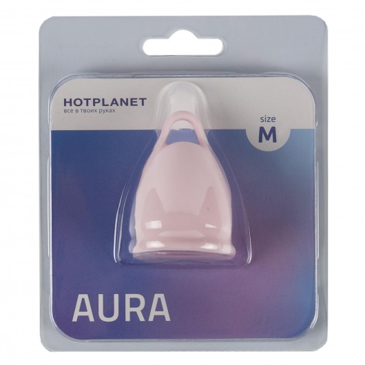 Розовая менструальная чаша Aura M - HOT planet - купить с доставкой в Ельце