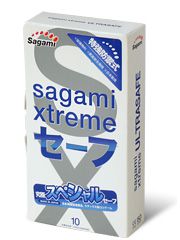 Презервативы Sagami Xtreme Ultrasafe с двойным количеством смазки - 10 шт. - Sagami - купить с доставкой в Ельце