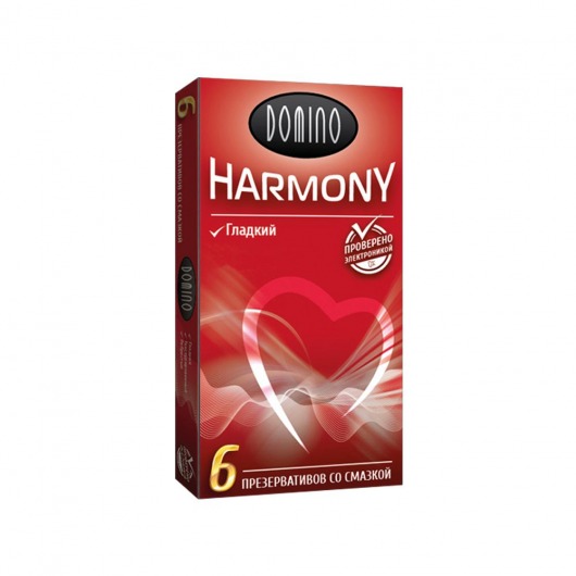 Гладкие презервативы Domino Harmony - 6 шт. - Domino - купить с доставкой в Ельце