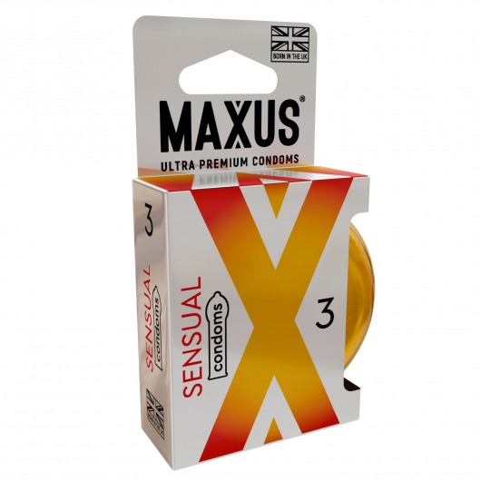 Презервативы анатомической формы Maxus Sensual - 3 шт. - Maxus - купить с доставкой в Ельце