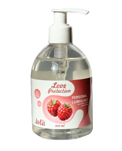 Лубрикант на водной основе Love Protection Raspberry с ароматом малины - 300 мл. - Lola Games - купить с доставкой в Ельце