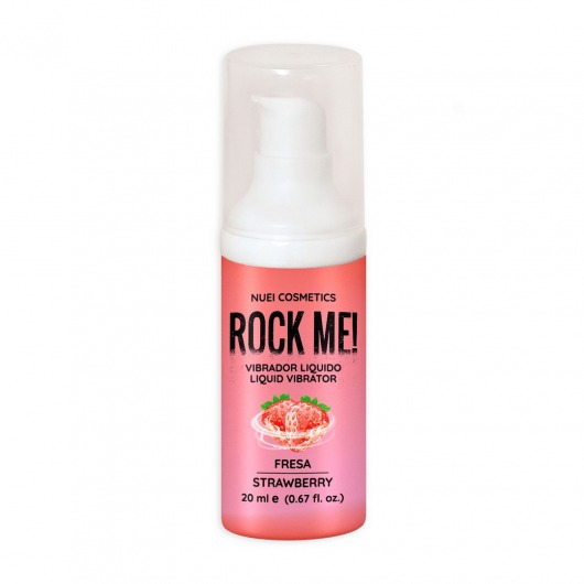 Жидкий вибратор Nuei Rock Me! с ароматом клубники - 20 мл. - Nuei cosmetics - купить с доставкой в Ельце