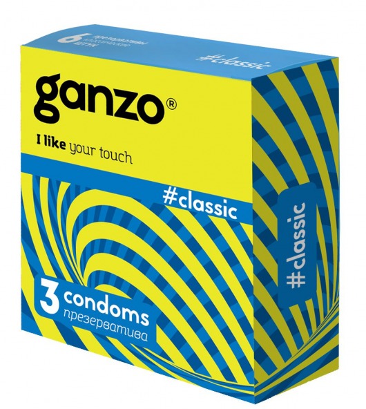 Классические презервативы с обильной смазкой Ganzo Classic - 3 шт. - Ganzo - купить с доставкой в Ельце