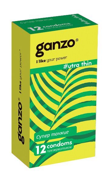 Ультратонкие презервативы Ganzo Ultra thin - 12 шт. - Ganzo - купить с доставкой в Ельце