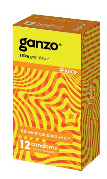Ароматизированные презервативы Ganzo Juice - 12 шт. - Ganzo - купить с доставкой в Ельце