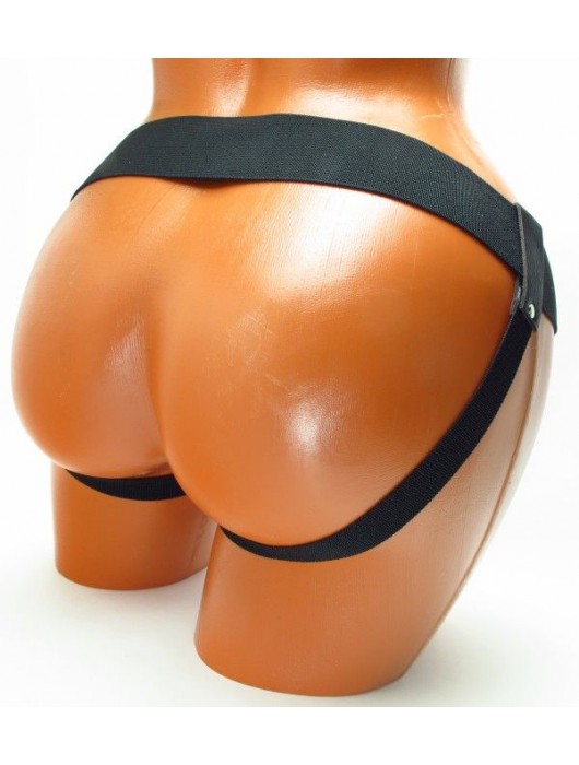 Трусики для страпона коричневого цвета - БДСМ Арсенал - купить с доставкой в Ельце
