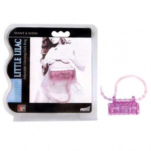 Эрекционное кольцо с вибратором LITTLE LILAC - Dream Toys - в Ельце купить с доставкой