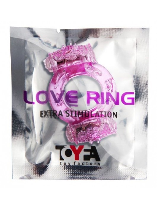 Розовое виброкольцо с двумя батарейками - Toyfa Basic - в Ельце купить с доставкой