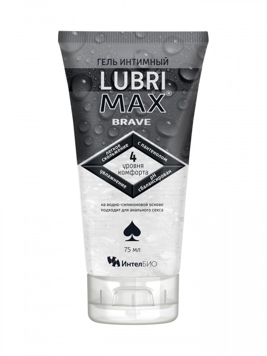 Водно-силиконовый интимный гель-смазка Lubrimax Brave - 75 мл. - ИнтелБИО - купить с доставкой в Ельце