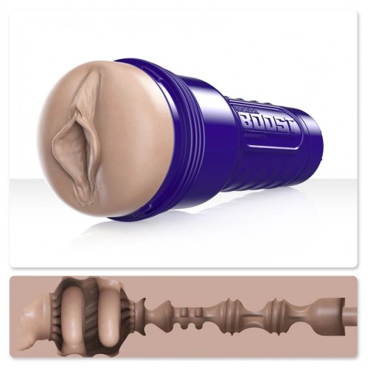 Телесный мастурбатор-вагина Fleshlight Boost Bang - Fleshlight - в Ельце купить с доставкой