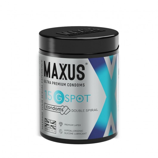 Гладкие презервативы Maxus G spot с двойной спиралью - 15 шт. - Maxus - купить с доставкой в Ельце