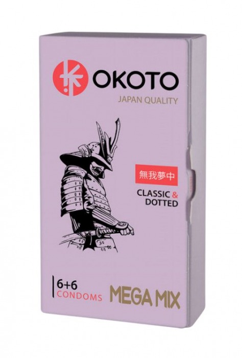 Презервативы OKOTO Mega Mix - 12 шт. - Sitabella - купить с доставкой в Ельце