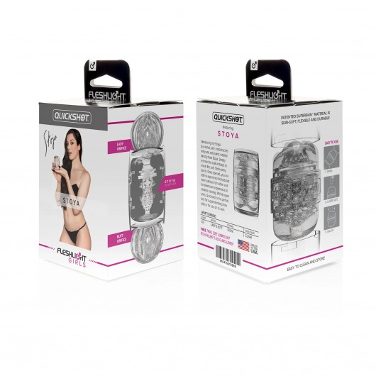 Мастурбатор Fleshlight Quickshot Stoya - вагина и анус - Fleshlight - в Ельце купить с доставкой