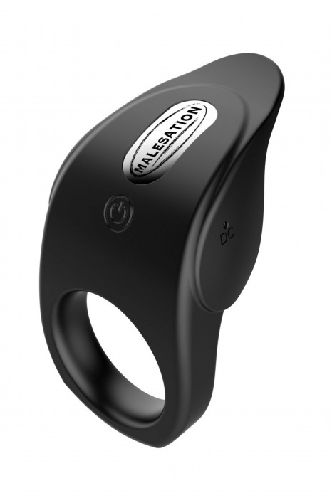 Черное эрекционное виброкольцо Vibro Lust Ring - MALESATION - в Ельце купить с доставкой