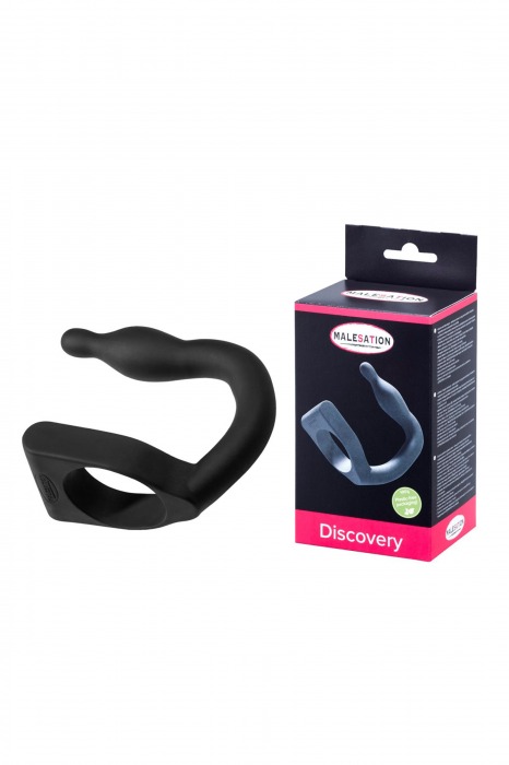 Эрекционное кольцо с вибровтулкой Discovery - MALESATION - в Ельце купить с доставкой