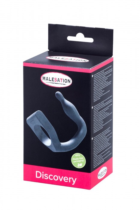 Эрекционное кольцо с вибровтулкой Discovery - MALESATION - в Ельце купить с доставкой