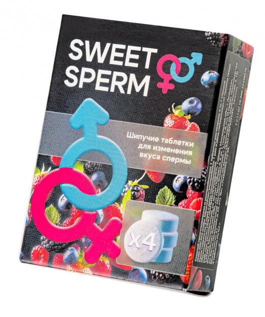 Шипучие таблетки для мужчин Sweet Sperm для изменения вкуса спермы (4 шт. по 0,5 гр.) - Капиталпродукт - купить с доставкой в Ельце