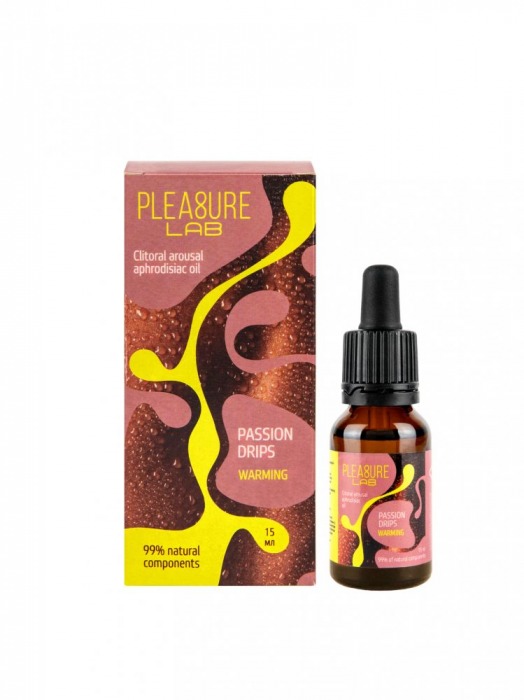 Капли с согревающим эффектом Passion Drips Warming - 15 мл. - Pleasure Lab - купить с доставкой в Ельце