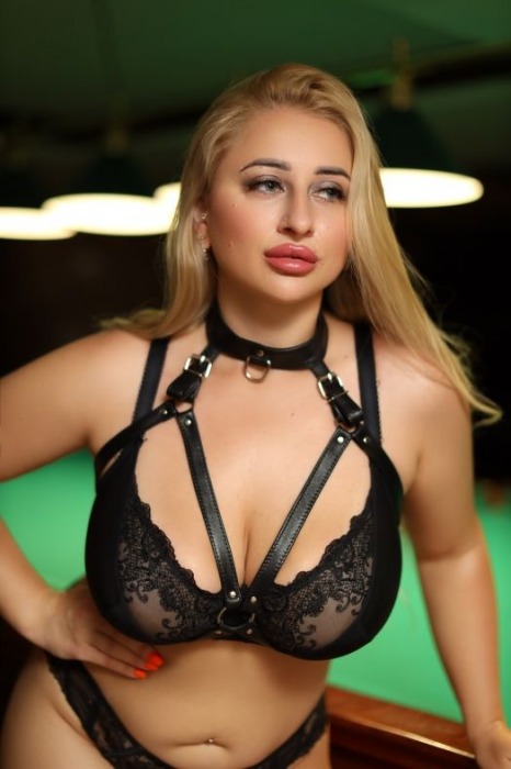 Черная кожаная сбруя с ошейником plus size из нежной кожи - БДСМ Арсенал - купить с доставкой в Ельце