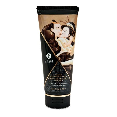 Массажный крем для тела с ароматом шоколада Intoxicating Chocolate - 200 мл. - Shunga - купить с доставкой в Ельце